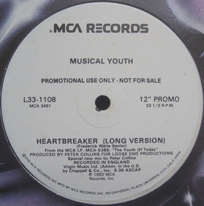 Musical Youth : Heartbreaker (12", Promo)