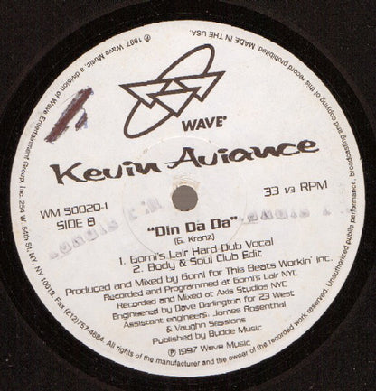 Kevin Aviance : Din Da Da (12")