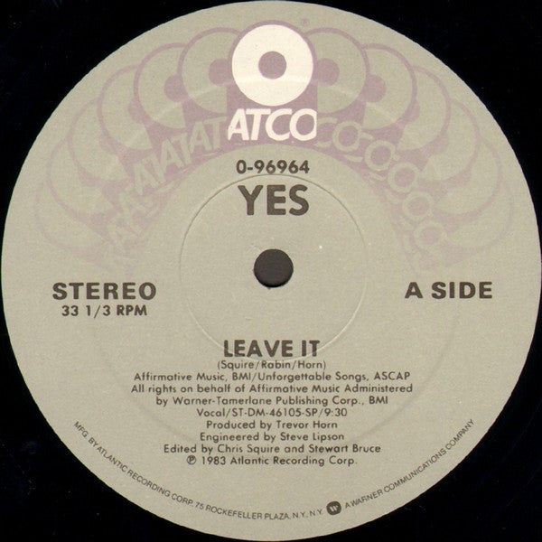 Yes : Leave It (12", SRC)