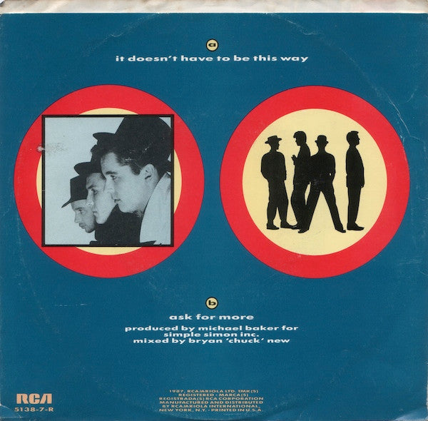 The Blow Monkeys : It Doesn't Have To Be That Way (7")
