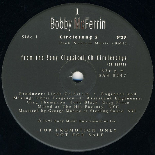 Bobby McFerrin : Circlesong 5 / Circlesong 6 (12", Promo)