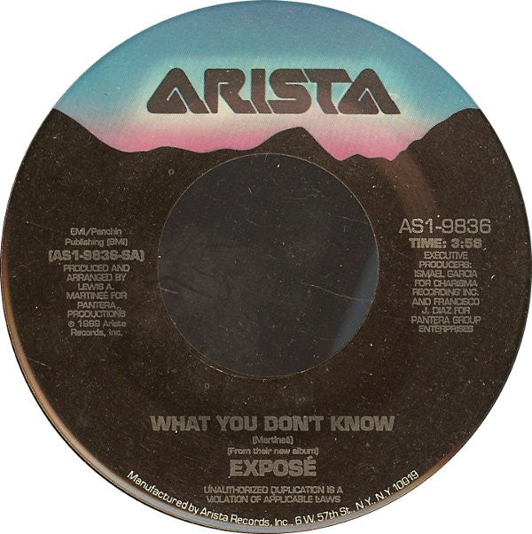 Exposé : What You Don't Know (7", Single, Spe)