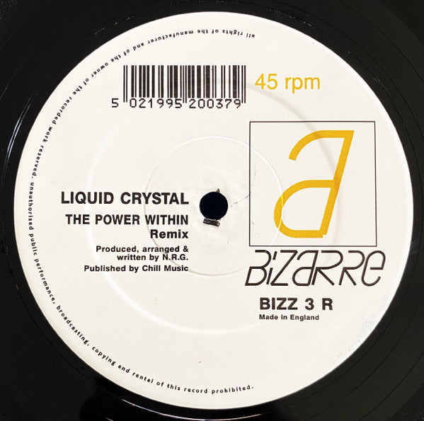 Liquid Crystal : Three Track E.P. (12", EP)