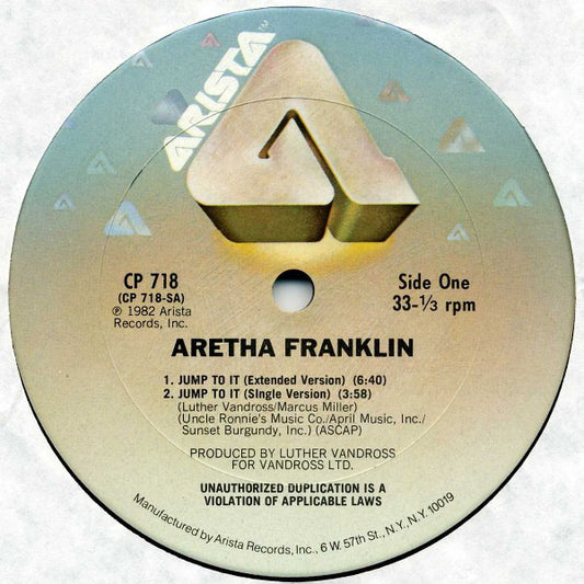 Aretha Franklin : Jump To It (12")