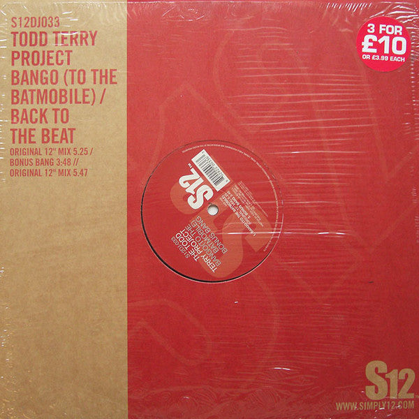 The Todd Terry Project : Bango (To The Batmobile) / Back To The Beat (12", RE)