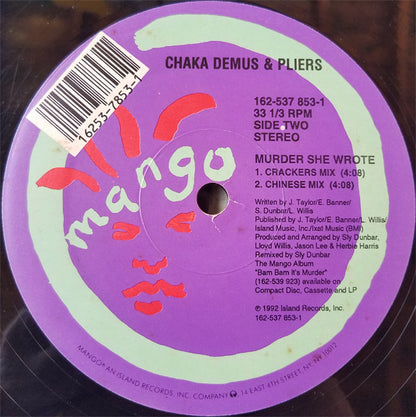 Chaka Demus & Pliers : Murder She Wrote (12",  )