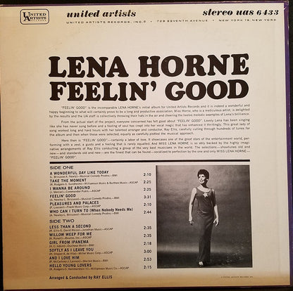 Lena Horne : Feelin' Good (LP, Album)