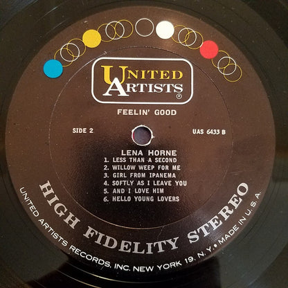 Lena Horne : Feelin' Good (LP, Album)