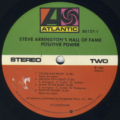 Steve Arrington's Hall Of Fame : Positive Power (LP, Album, AR)