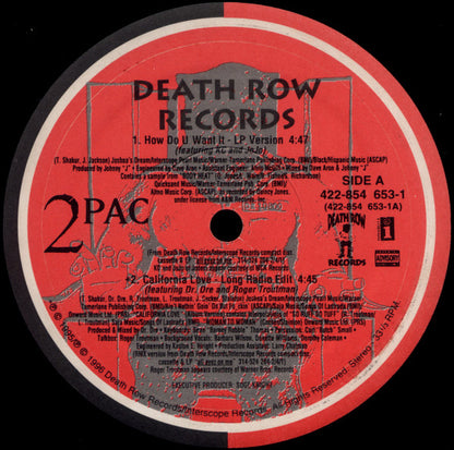2Pac : How Do U Want It (12")
