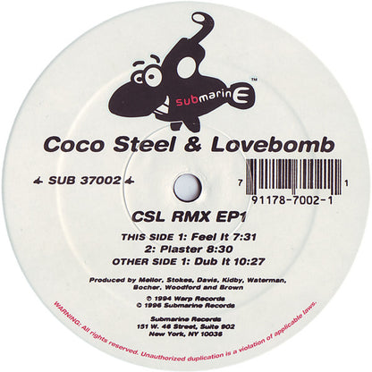 Coco Steel & Lovebomb : CSL RMX EP1 (12", EP)