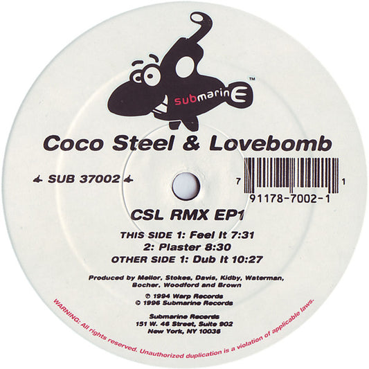 Coco Steel & Lovebomb : CSL RMX EP1 (12", EP)