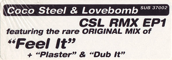 Coco Steel & Lovebomb : CSL RMX EP1 (12", EP)