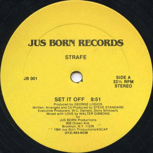 Strafe : Set It Off (12", RP, Yel)