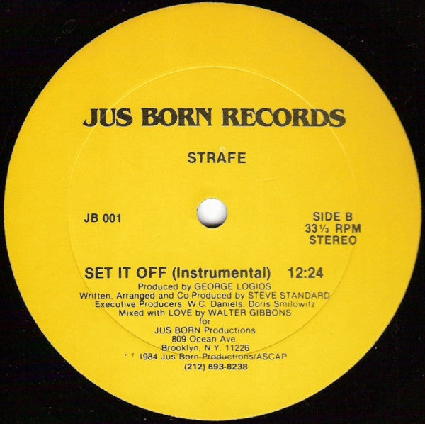 Strafe : Set It Off (12", RP, Yel)