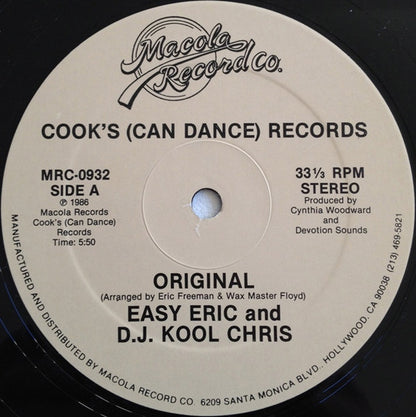 Easy Eric (2) & D.J. Kool Chris* : Original (12")