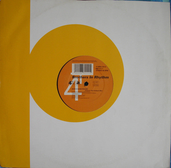 Brothers In Rhythm : Such A Good Feeling (12")