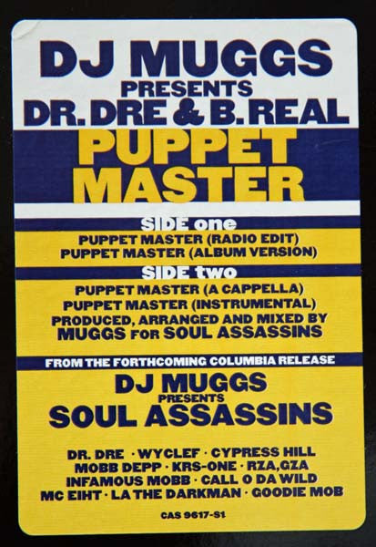 DJ Muggs Presents The Soul Assassins Featuring Dr. Dre And B-Real : Puppet Master (12", Promo)