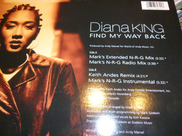 Diana King : Find My Way Back (12")