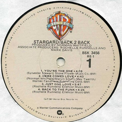 Stargard : Back 2 Back (LP, Album, Win)