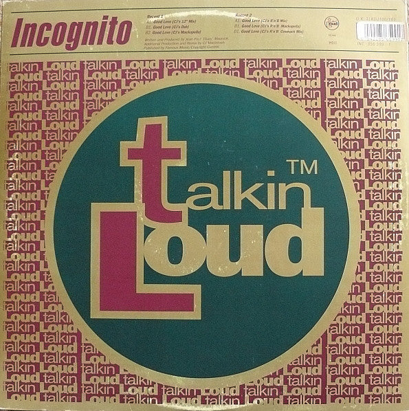Incognito : Good Love (2x12", Ltd, Gol)