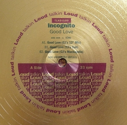 Incognito : Good Love (2x12", Ltd, Gol)