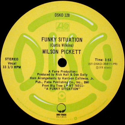 Wilson Pickett : Funky Situation / She's So Tight (12", Promo)