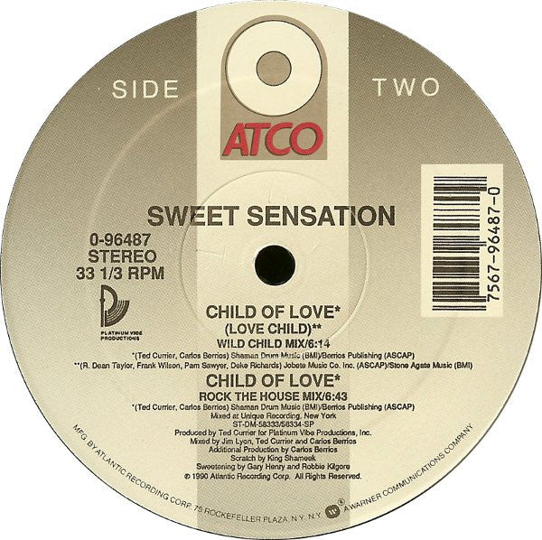 Sweet Sensation : Love Child (12")