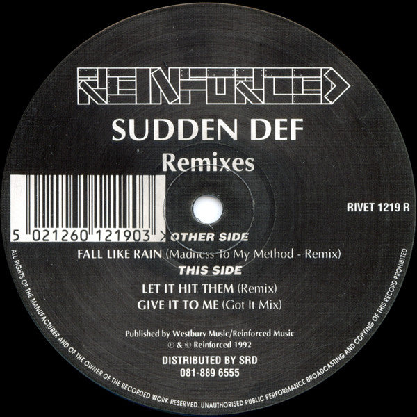 Sudden Def : Remixes (12")
