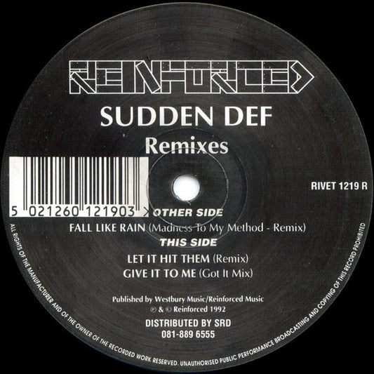 Sudden Def : Remixes (12")