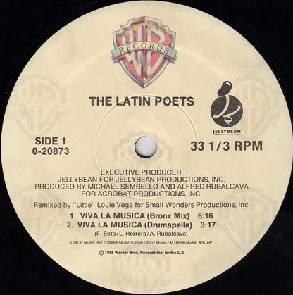 The Latin Poets : Viva La Musica (12")