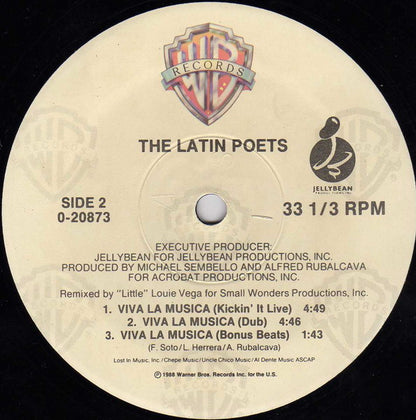 The Latin Poets : Viva La Musica (12")