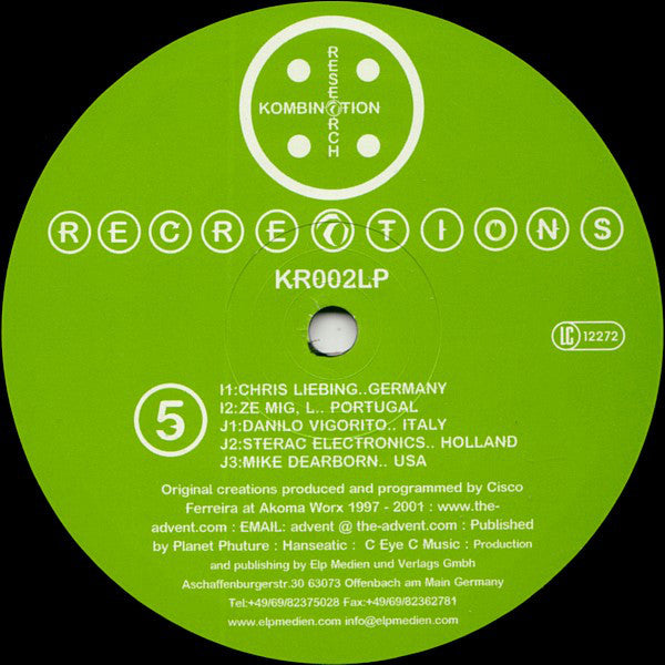 The Advent : Recreations Part 3 (2x12", Comp)