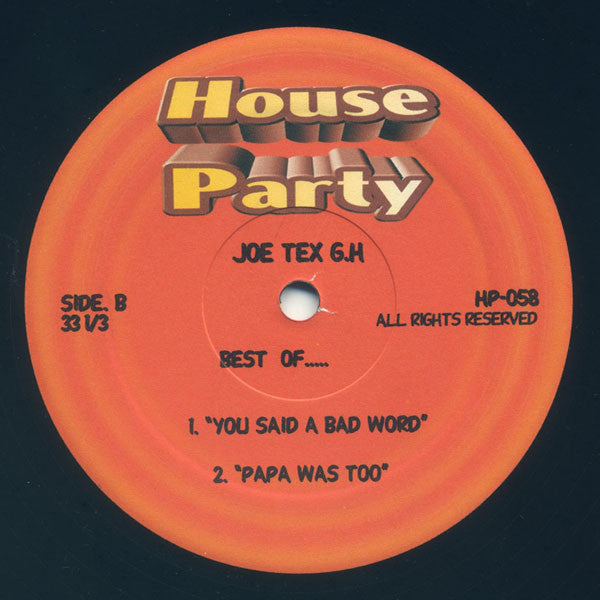 Joe Tex : Best Of.... (12", Unofficial)