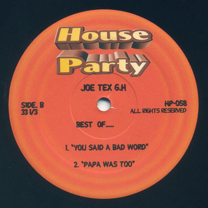 Joe Tex : Best Of.... (12", Unofficial)