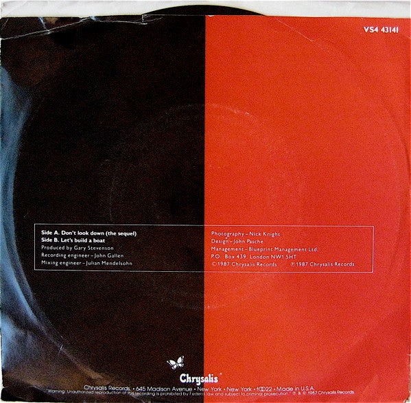 Go West : Don't Look Down (The Sequel) (7", Single, Car)