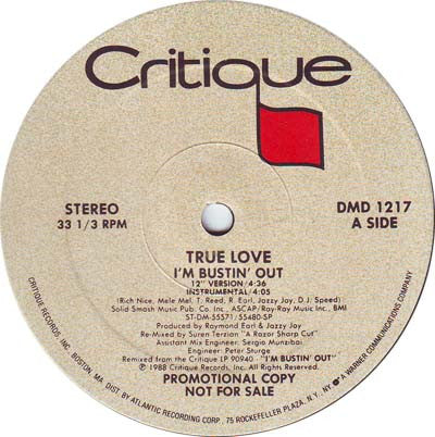 True Love (2) : I'm Bustin' Out (12", Promo)