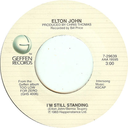 Elton John : I'm Still Standing (7", Single)