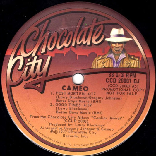 Cameo : Post Mortem / Good Times (12", S/Sided, Promo)