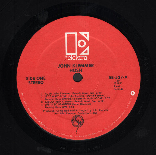 John Klemmer : Hush (LP, Album, Spe)