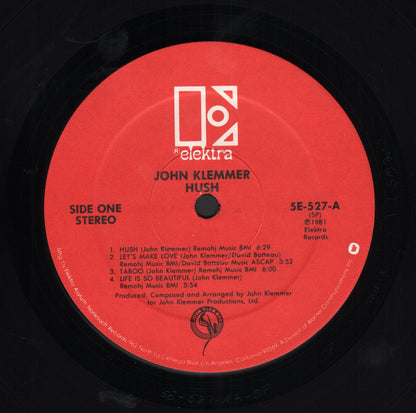 John Klemmer : Hush (LP, Album, Spe)