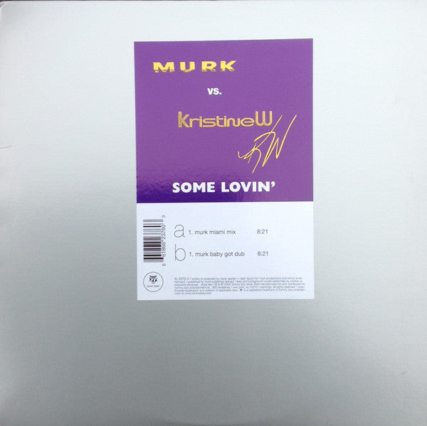 MURK vs. Kristine W : Some Lovin' (12")
