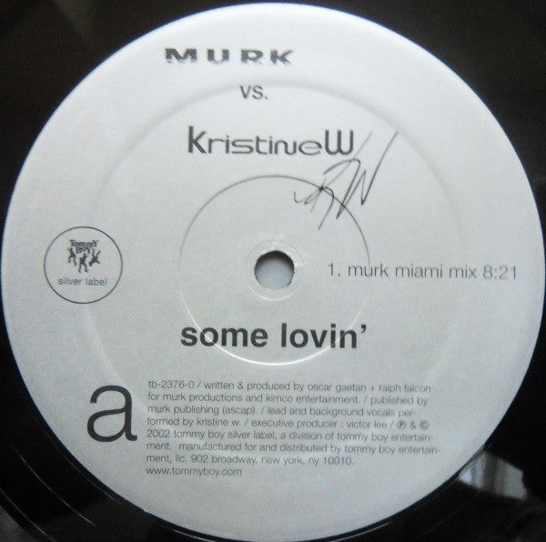 MURK vs. Kristine W : Some Lovin' (12")