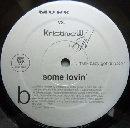 MURK vs. Kristine W : Some Lovin' (12")