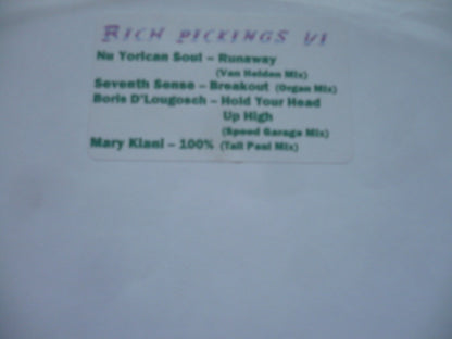 Various : Rich Pickings VI (12", Comp, Unofficial, W/Lbl)