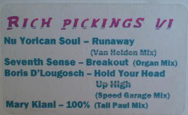 Various : Rich Pickings VI (12", Comp, Unofficial, W/Lbl)