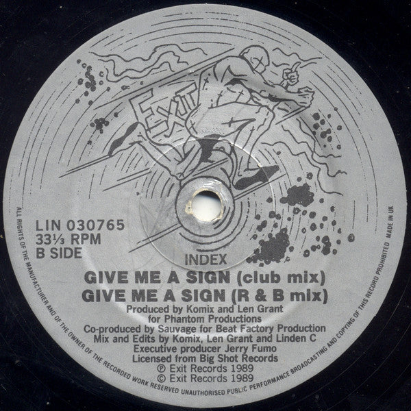 In-Dex : Give Me A Sign (12")