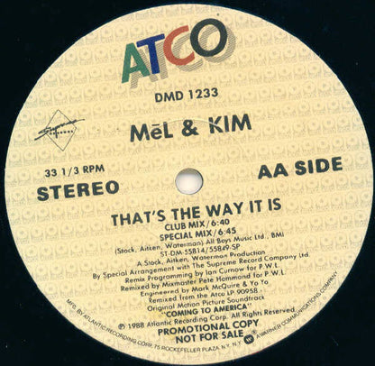 Mēl & Kim* : That's The Way It Is (12", Promo)