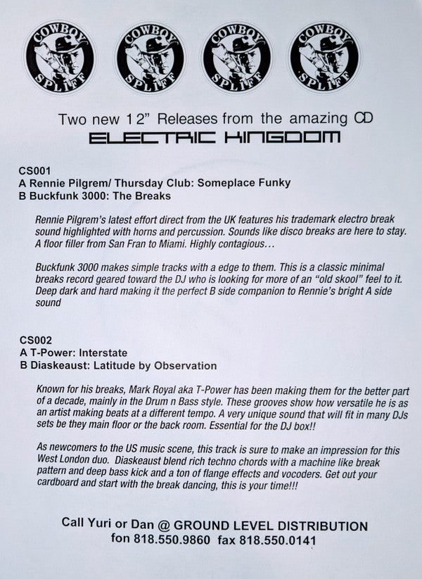 T.Power / Diaskeaust : Interstate / Latitude By Observation (12", Promo, W/Lbl, Sti)