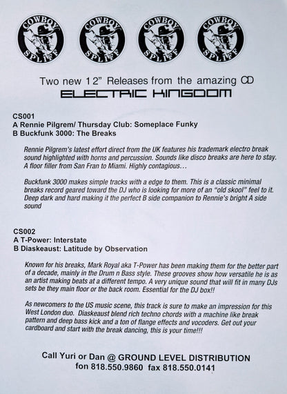 T.Power / Diaskeaust : Interstate / Latitude By Observation (12", Promo, W/Lbl, Sti)